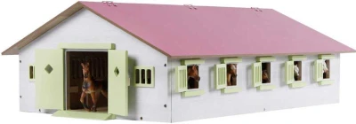 DREVO Stajňa pre kone 62x43x22cm ružová 1:32 (drevená hračka) DREVO Stajňa pre kone 62x43x22cm ružová 1:32 (drevená hračka)