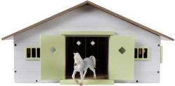 DŘEVO Stáj pro koně 62x43x22cm růžová 1:32 (dřevěná hračka)