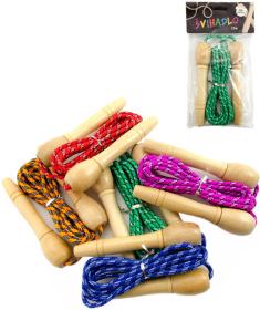 DŘEVO Švihadlo 270cm nastavitelné různé barvy (dřevěná hračka) DŘEVO Švihadlo 270cm nastavitelné různé barvy (dřevěná hračka)