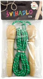 DŘEVO Švihadlo 270cm nastavitelné různé barvy (dřevěná hračka)