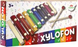 DŘEVO Xylofon dětský + 2 paličky 8 kláves (hudební nástroje)