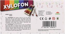 DŘEVO Xylofon dětský + 2 paličky 8 kláves (hudební nástroje)