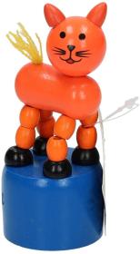 DŘEVO Zvířátko tančící na podstavci 6 druhů (dřevěná hračka)