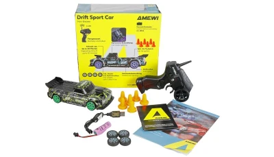 Amewi Mini-Breaker zelené 4WD 1:24 RTR driftovací RC auto