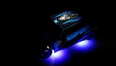 Amewi Drift Sport Muscle Car modré 4WD 1:24 RTR RC driftovací auto