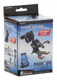 Compass Držák telefonu / GPS na přísavku DOUBLE CLIPS