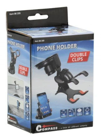Compass Držák telefonu / GPS na přísavku DOUBLE CLIPS