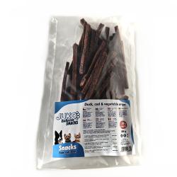 Duck, cod vegetable Strips JUKO Snacks 250 g + 30 g ZDARMA