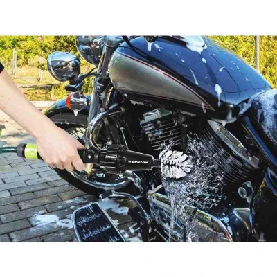 Dunlop Kartáč na kola s připojením na hadici + 2 nástavce