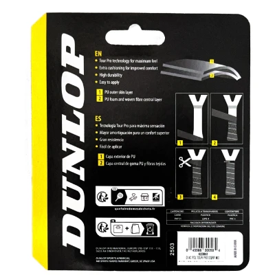 DUNLOP Padel omotávky PRO TOUR OverGrip bílý