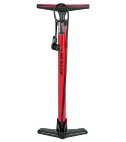 Dunlop Podlahová pumpa na kolo i míče červená 180 PSI