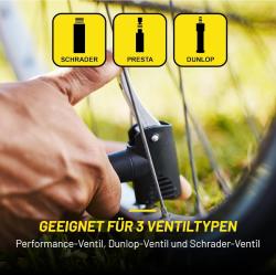 Dunlop Podlahová pumpa na kolo i míče červená 180 PSI