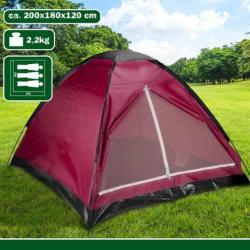 Dunlop Stan pro 3 osoby 200x180x120 cm červený