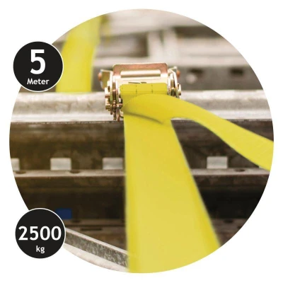 Dunlop Uvazovací pás s ráčnou 5 m / 2500 kg Dunlop Uvazovací pás s ráčnou 5 m / 2500 kg