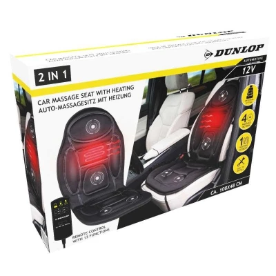 Dunlop Vyhřívací a masážní podložka do auta