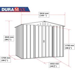 DURAMAX 05145 Titan Top Zahradní domek 4,7 m², dekor dub