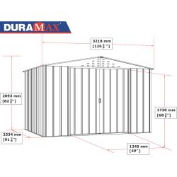DURAMAX 05245 Colossus Top Zahradní domek 7,8 m², dekor dub