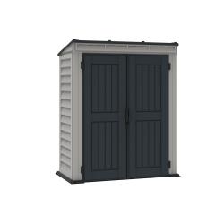 DURAMAX 05325 YardMate Pent Zahradní domek 1,6 m² + podlahová konstrukce, vinylový, šedý/antracit