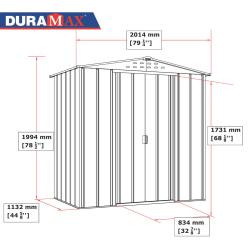 DURAMAX 05845 Riverton Top Zahradní domek 2,5 m² + podlahové profily, dekor dub