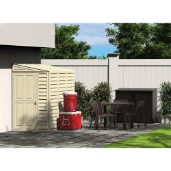 DURAMAX 06625 SideMate Zahradní domek 122 x 187,5 x 242 cm, vinylový, béžový