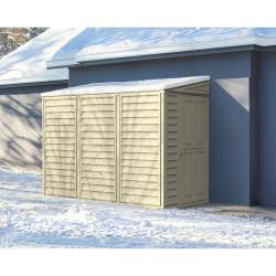 DURAMAX 06625 SideMate Zahradní domek 122 x 187,5 x 242 cm, vinylový, béžový