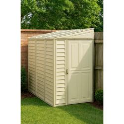 DURAMAX 06625 SideMate Zahradní domek 122 x 187,5 x 242 cm, vinylový, béžový