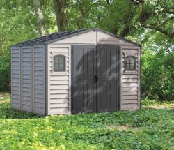 DURAMAX 20225 WoodBridge Plus II Zahradní domek 8 m² + podlahová konstrukce, vinylový, antracit