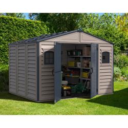 DURAMAX 20225 WoodBridge Plus II Zahradní domek 8 m² + podlahová konstrukce, vinylový, antracit