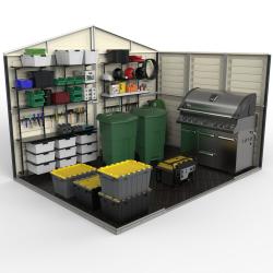 DURAMAX 20225 WoodBridge Plus II Zahradní domek 8 m² + podlahová konstrukce, vinylový, antracit