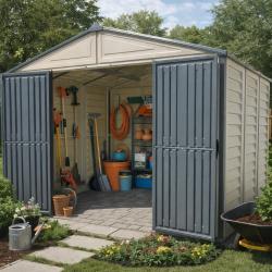 DURAMAX 20225 WoodBridge Plus II Zahradní domek 8 m² + podlahová konstrukce, vinylový, antracit