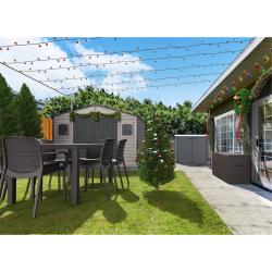 DURAMAX 20225 WoodBridge Plus II Zahradní domek 8 m² + podlahová konstrukce, vinylový, antracit