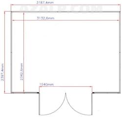 DURAMAX 30214 Woodside Zahradní domek 8 m² + podlahová konstrukce, vinylový, béžový