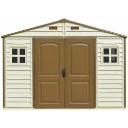 DURAMAX 30214 Woodside Zahradní domek 8 m² + podlahová konstrukce, vinylový, béžový