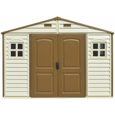 DURAMAX 30214 Woodside Zahradní domek 8 m² + podlahová konstrukce, vinylový, béžový