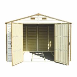 DURAMAX 30214 Woodside Zahradní domek 8 m² + podlahová konstrukce, vinylový, béžový