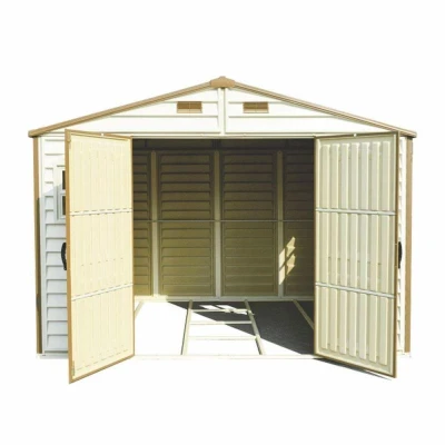 DURAMAX 30214 Woodside Zahradní domek 8 m² + podlahová konstrukce, vinylový, béžový