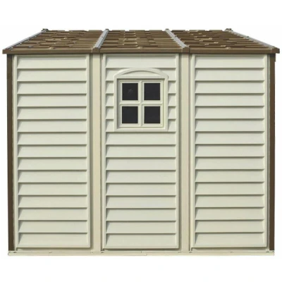 DURAMAX 30214 Woodside Zahradní domek 8 m² + podlahová konstrukce, vinylový, béžový