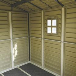 DURAMAX 30214 Woodside Zahradní domek 8 m² + podlahová konstrukce, vinylový, béžový