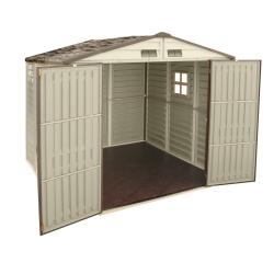 DURAMAX 30214 Woodside Zahradní domek 8 m² + podlahová konstrukce, vinylový, béžový