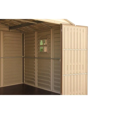 DURAMAX 30214 Woodside Zahradní domek 8 m² + podlahová konstrukce, vinylový, béžový
