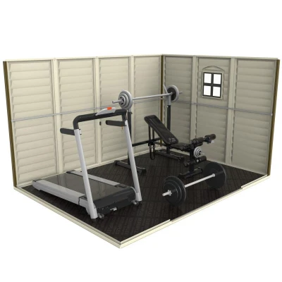 DURAMAX 30214 Woodside Zahradní domek 8 m² + podlahová konstrukce, vinylový, béžový