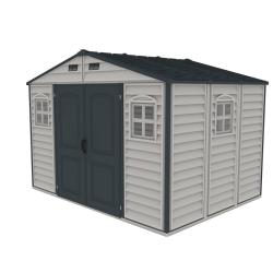 DURAMAX 30227 WoodSide Plus Zahradní domek 233 x 325 x 240 cm, vinylový, šedá/antracit