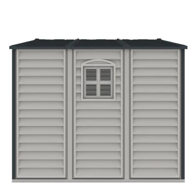 DURAMAX 30227 WoodSide Plus Záhradný domček 233 x 325 x 240 cm, vinylový, sivá/antracit
