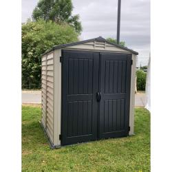 DURAMAX 30425 StoreMate Plus Zahradní domek 190 x 213 x 190 cm, vinylový, šedý/antracit