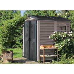 DURAMAX 30425 StoreMate Plus Zahradní domek 190 x 213 x 190 cm, vinylový, šedý/antracit