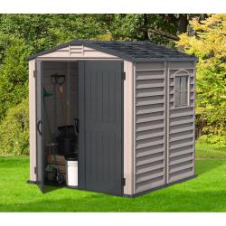 DURAMAX 30425 StoreMate Plus Zahradní domek 190 x 213 x 190 cm, vinylový, šedý/antracit