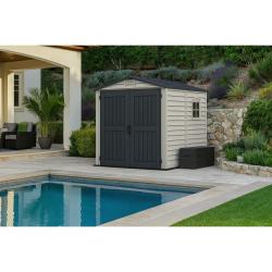 DURAMAX 30425 StoreMate Plus Zahradní domek 190 x 213 x 190 cm, vinylový, šedý/antracit