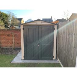 DURAMAX 30425 StoreMate Plus Zahradní domek 190 x 213 x 190 cm, vinylový, šedý/antracit