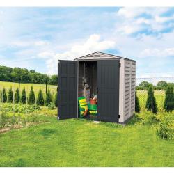 DURAMAX 35525 YardMate Plus Zahradní domek 2,8 m² + podlahová konstrukce, vinylový, šedý/antracit