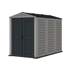DURAMAX 35825 YardMate Plus Zahradní domek 4,1 m² + podlahová konstrukce, vinylový, šedý/antracit DURAMAX 35825 YardMate Plus Zahradní domek 4,1 m² + podlahová konstrukce, vinylový, šedý/antracit